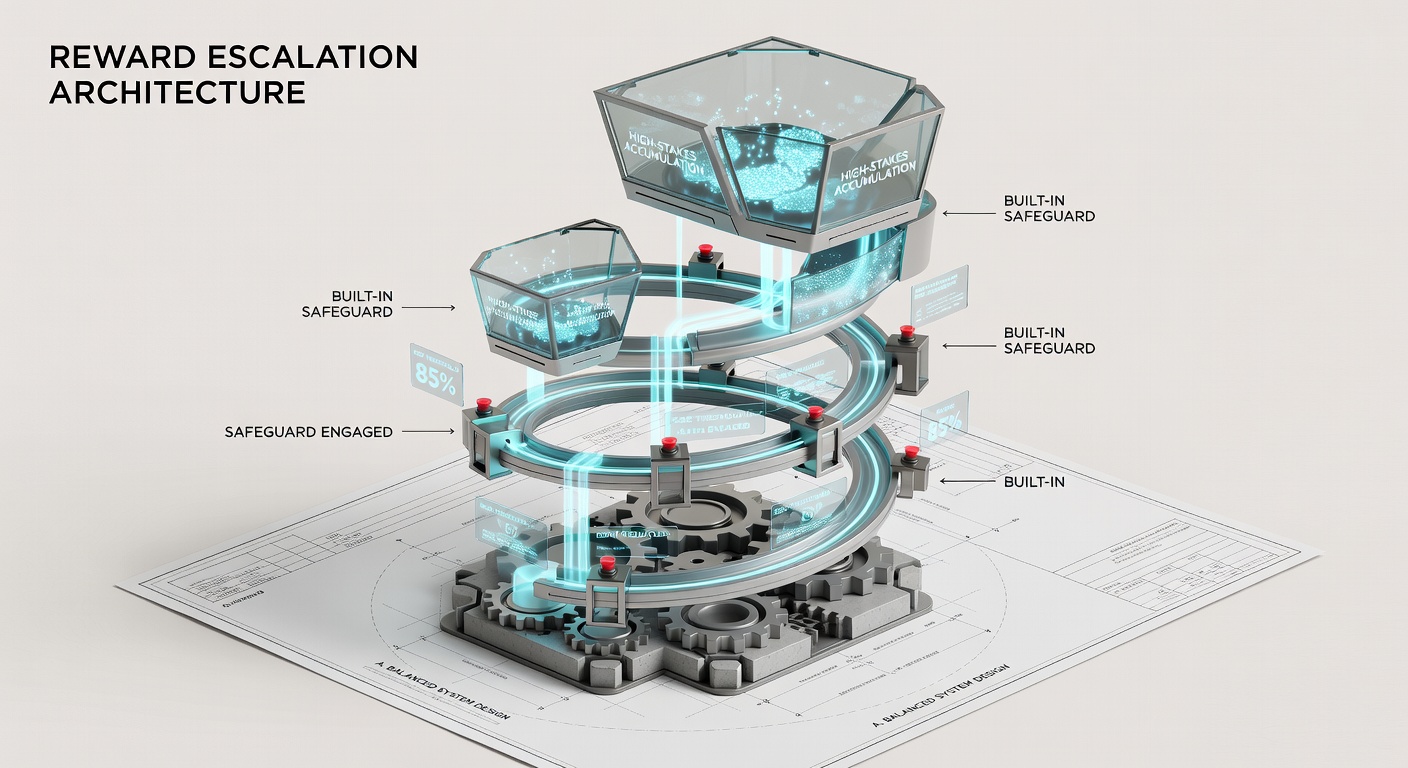Visualisierung von Sicherheitsnetzen in Belohnungssystemen mit Diagrammen zu Akkumulationsgrenzen