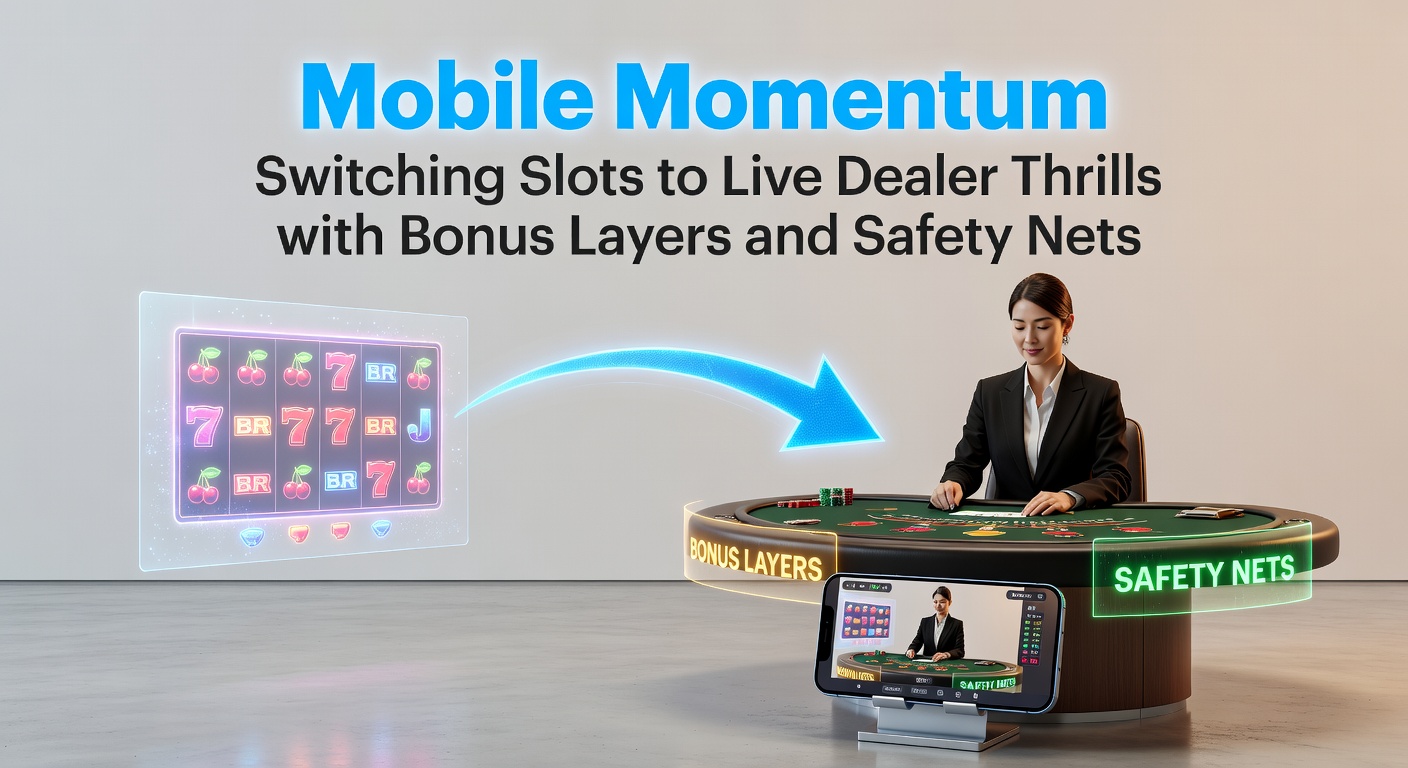 Überlagerte Bonus-Icons auf einem Mobilbildschirm, die Slots und Live-Dealer-Spiele verbinden, mit Sicherheits-Symbolen im Vordergrund