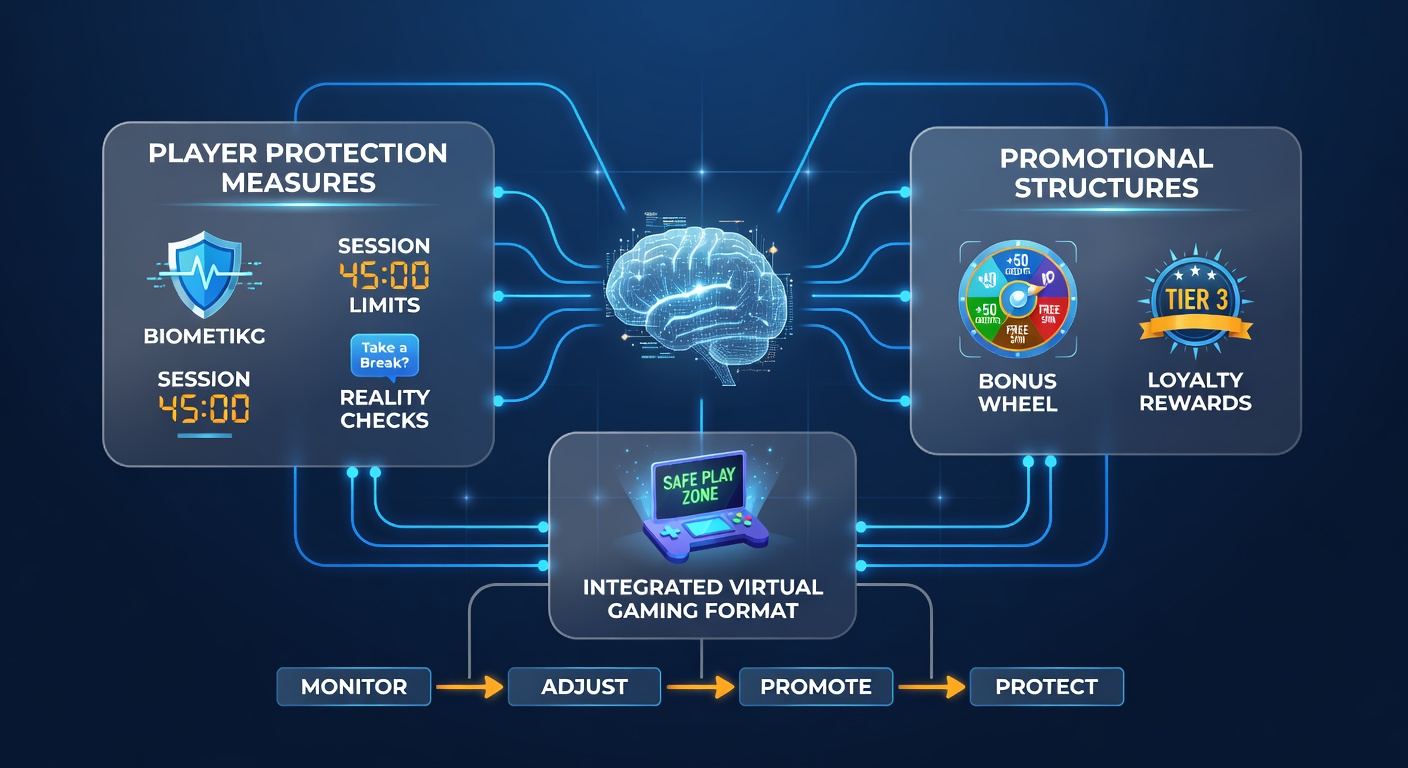 Darstellung von vernetzten Schutzsystemen und Bonusstrukturen in virtuellen Casinos